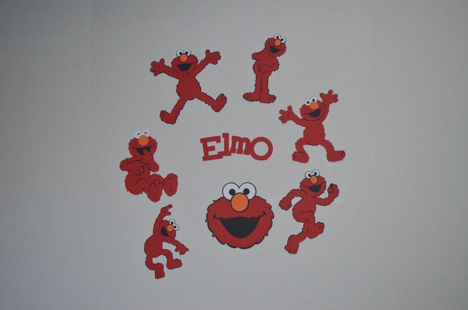 Elmo Die Cuts Elmo Cut Outsset of 8