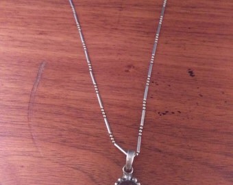 Vintage Italian Sterling Necklace and Pendant