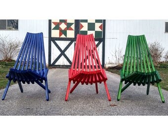 Outdoor Furniture, Patio Furniture, Adirondack Chair, Accent Chair, Beach, Camping, Party, Kentucky Stick Chairs, Colorful