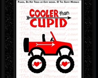 Boy Valentine SVG file- Valentine's Day SVG cut file- Truck SVG Jeep Svg- Valentine Shirts for Boys Svg- Silhouette Valentine- Cricut Vinyl