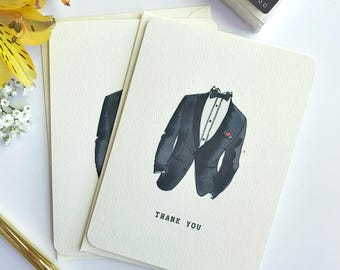 Thank you Groomsmen cards - Groomsman Thank You - Best Man Card - Thank You For Being My Groomsman - Wedding Thank You