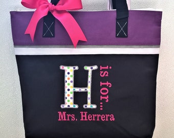Teacher Tote Teacher Bag Personalized Tote Bag