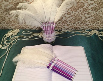 FEATHER PEN WAND Favors Harry Potter Wand Gift/Party Favors Magic Wizard Wand Harry Potter Favors Magic Party Decorations Favors Decor