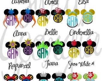 Magic Band 1.0 & 2.0 ORIGINAL Princess Magic Band Decals