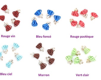 10 charms PomPoms Golden velvet color choice 25mm