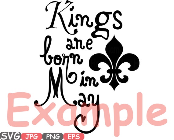 Download Kings are born in April May June Silhouette SVG clipart ...