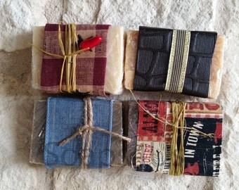 Set of Soaps for Men, Men Soap Set, Cold/Hot Process Soaps, Gift for Him, Bath & Body Gift, Gift Set for Men.