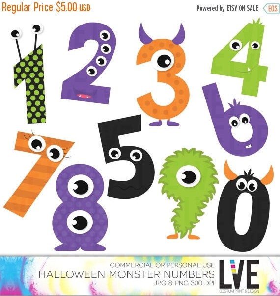halloween numbers clipart - photo #31