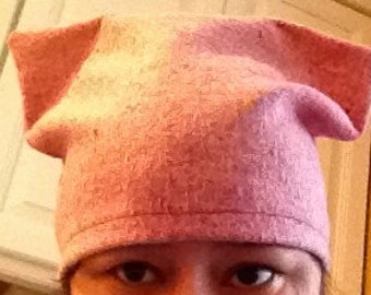 Pink Pussyhat, womens march, women's march in DC, iconic pink hat, feminist hat, million woman march, women's movement, winter hat
