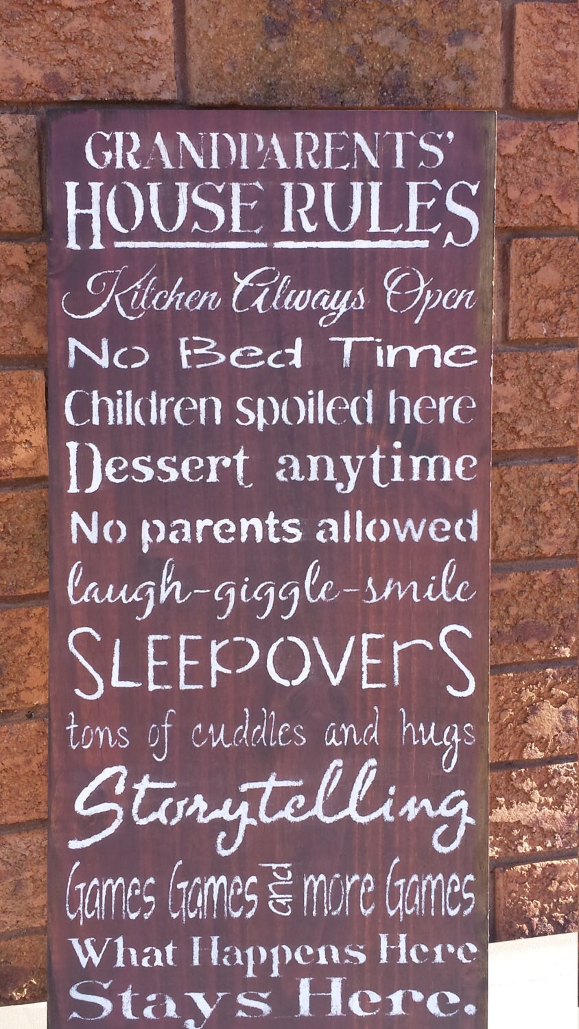 GRANDPARENT HOUSE RULES/Personalize Option Grandparent