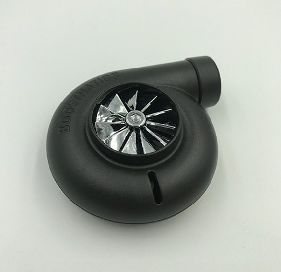 Boostnatics Spinning Turbo Air Freshener Black