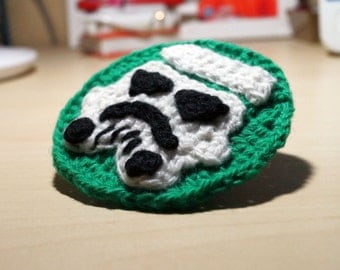Stormtrooper Crochet Patch Pattern PDF, Star Wars Costume, Crochet Star Wars, Starwars Accessories, Geek Gift, Storm Trooper, Emoji, Nerdy