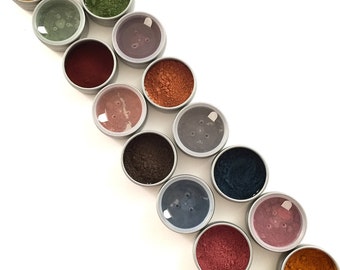 Organic Herb Eye Shadows, Safer Non-Mineral, Botanical Eyeshadows, Matte, Vegan, Eyeshadow Detox, Makeup Transition