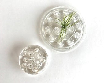 Vintage Glass Flower Frogs, Set of 2 Vintage Glass Flower Frogs