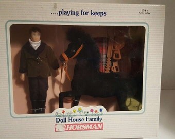 Horsman Doll House Family - Scott & Horse 1996