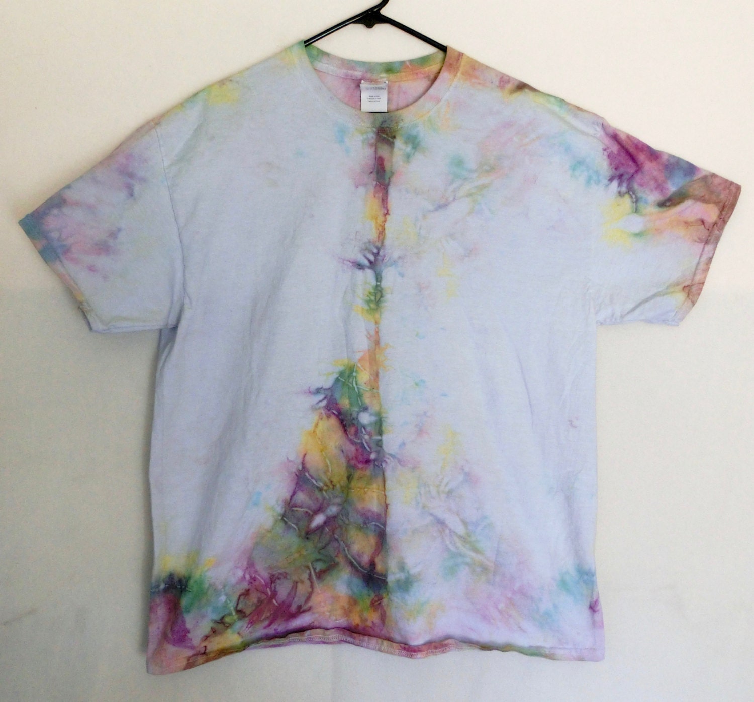 A4 XL Pastel prismatic tie-dye t-shirt Xlarge