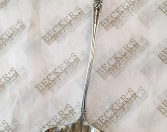 Antique sterling silver Tiffany & Co Ladle with Scalloped Bowl, Richelieu Pattern, 1892, 7" long