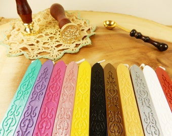 Wax Seal Stamp Set, Wedding Invite Tools, Thank You, Love, Coloured Wax, Melting Wax, Antique Decor, Writing Set, Wax Stamper