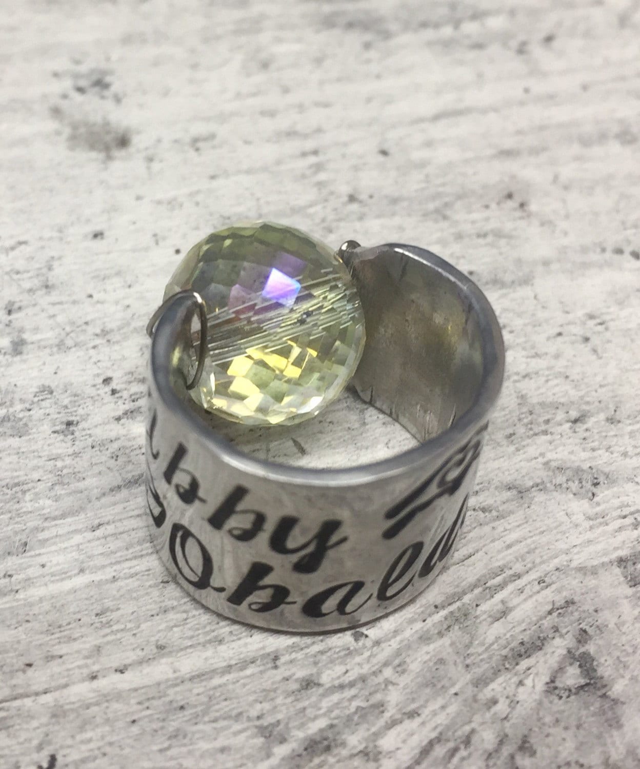 Stethoscope ID Ring Custom & Handmade by HandySandysHandMade