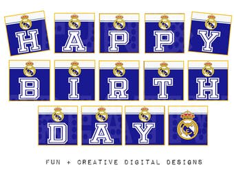 Real Madrid Birthday | Etsy