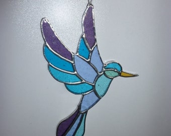 Stained Glass Bird suncatcher (A)