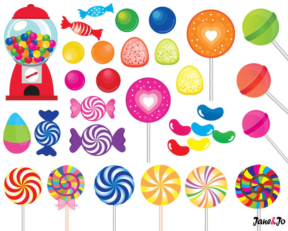 rainbow lollipop clipart - photo #19