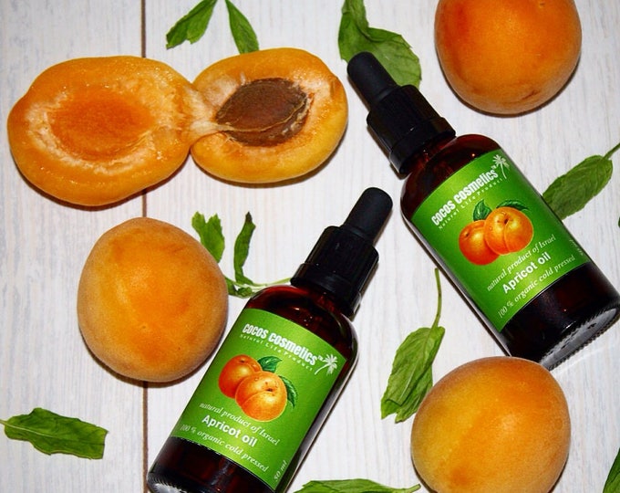 Apricot Kernel Oil - Pure Unrefined Cold-pressed Organic Natural Moisturizer - For All Skin & Hair Types