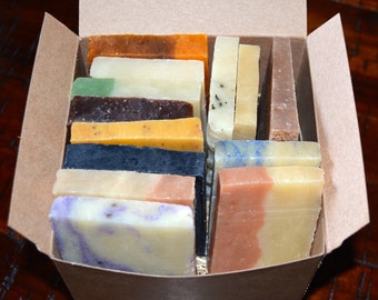 Large Soap Sampler Set, Soap Ends, Shower Favors, Father's Day gift, All Natural soap, Handmade soap, Gift for Teacher, Essential oil soap