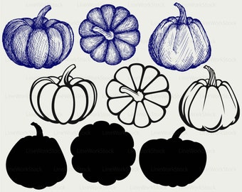 Pumpkins svg, clipart,vegetables svg,pumpkins silhouette,pumpkins cricut cut files,pumpkins clip art, digital download,designs,svg,dxf