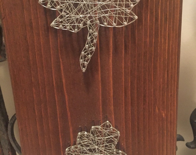 Leaves wire art