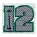 3.5"T Small Seahawks 12th Fan #12 with Space Needle Embroidery Design - Instant Digital Download