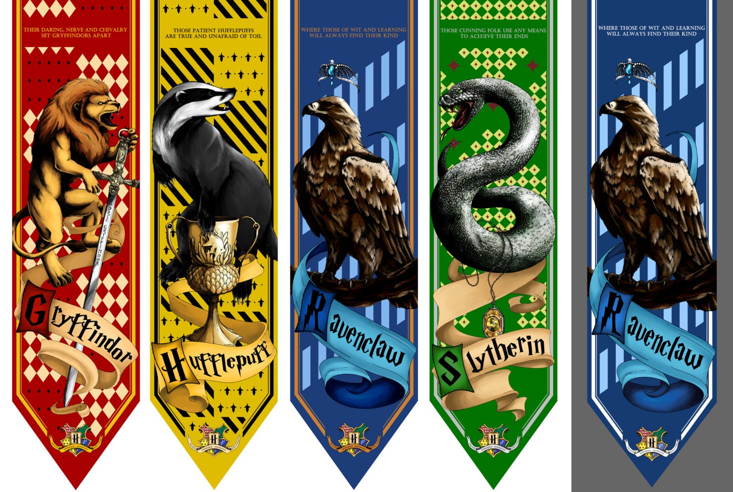 Hogwarts House Banners