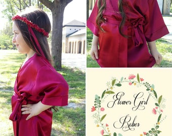Customized Kids Robes, Flower Girl Robes, Children's Monogrammed Robes, Personalized Robes, Premium Quality Robes, Junior Bridesmaid Robes