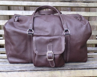 Handmade Leather Overnight Bag