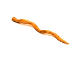 Olive Wood Shawl Pin, Scarf Pin, Wood hair stick, wood hair accesories