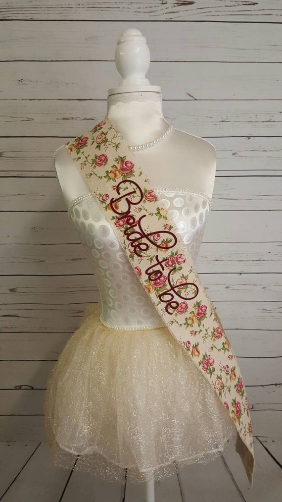 Vintage Bride To Be Sash 3