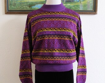 Purple sweater | Etsy