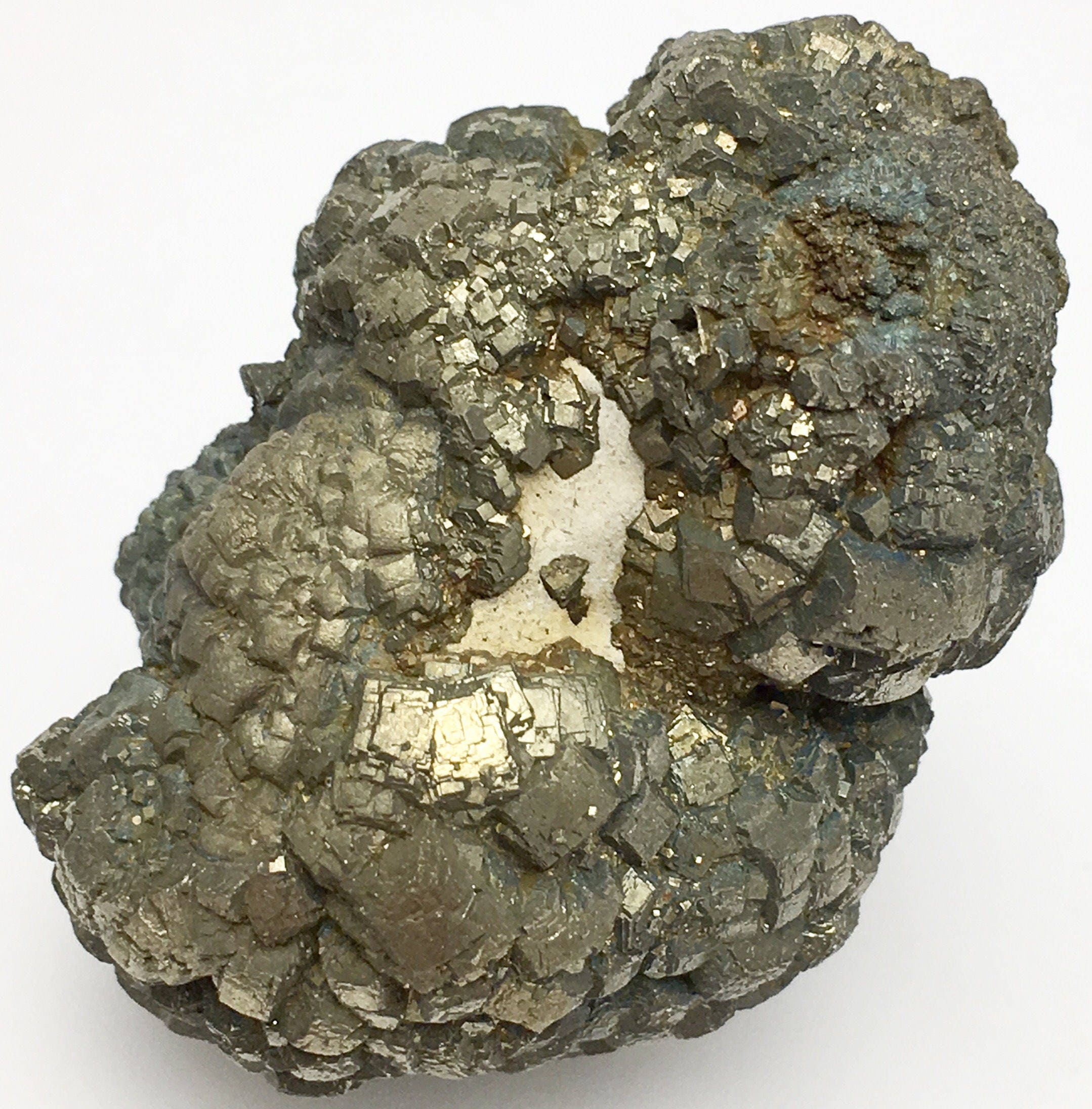 Beautiful Large Cluster of Pyrite Crystals from Texas