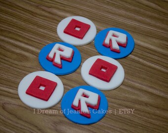 ROBLOX, Video Gamer, Birthday Cupcake Toppers