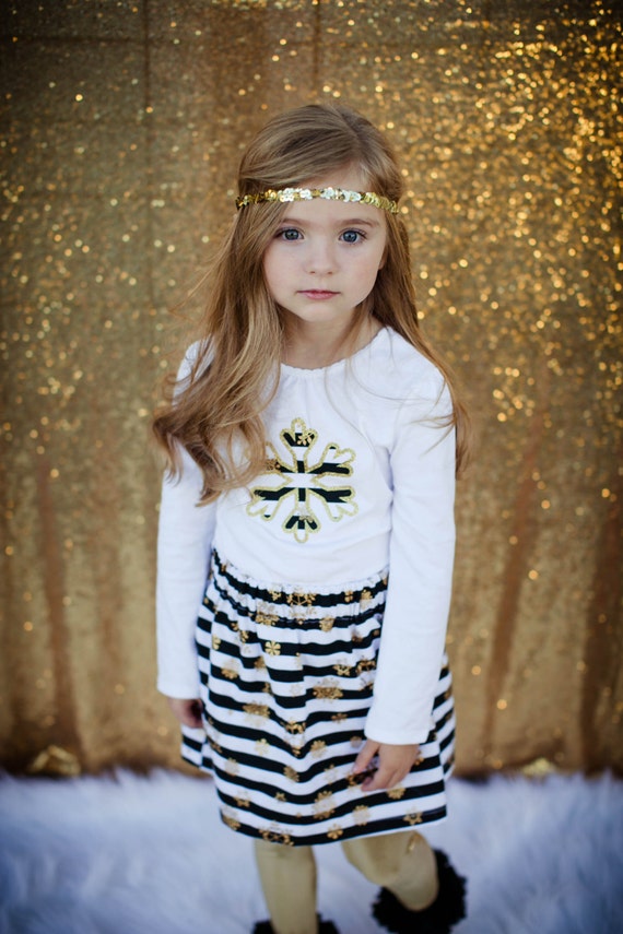 black and gold christmas outfit