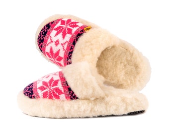 Sheepskin slippers | Etsy
