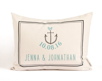 Engagement Gift, Two Year Anniversary, 2nd Anniversary, Wedding Gift, Throw Pillows, Newlyweds, Housewarming Gift