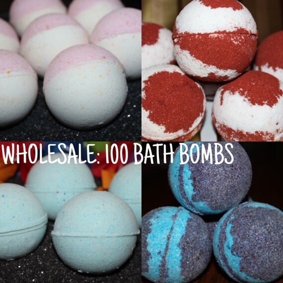 WHOLESALE 100 3 oz. Bath Bombs Bulk Discount