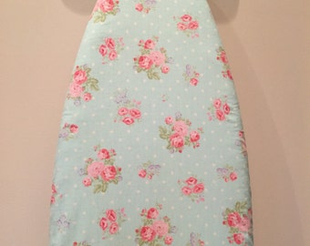 Ironing Board Cover/Floral Ironing Board Cover/Shabby Ironing Board Cover/Cabinet Ironing Board Cover/Aqua Ironing Board Cover