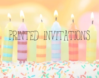PRINTED PARTY INVITATIONS
