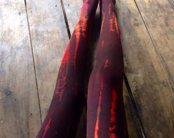 Burning lights Leggings/ Tie dye leggings/ Yoga clothes/ Festival