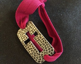 Cross Burnished Silver Bracelet