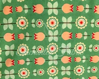 Blooming Garden Floral Print Rayon Jersey Knit Fabric for Kids apparel, baby swaddle fabric, Maxi skirts, apparel Backdrops and more- 910
