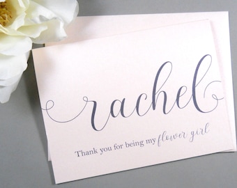 SHIMMER Card, Thank You for being my FLOWER GIRL Card, Flower Girl Thank You Card, Flower Girl Gift, Flower Girl Card, Flower Girl Box