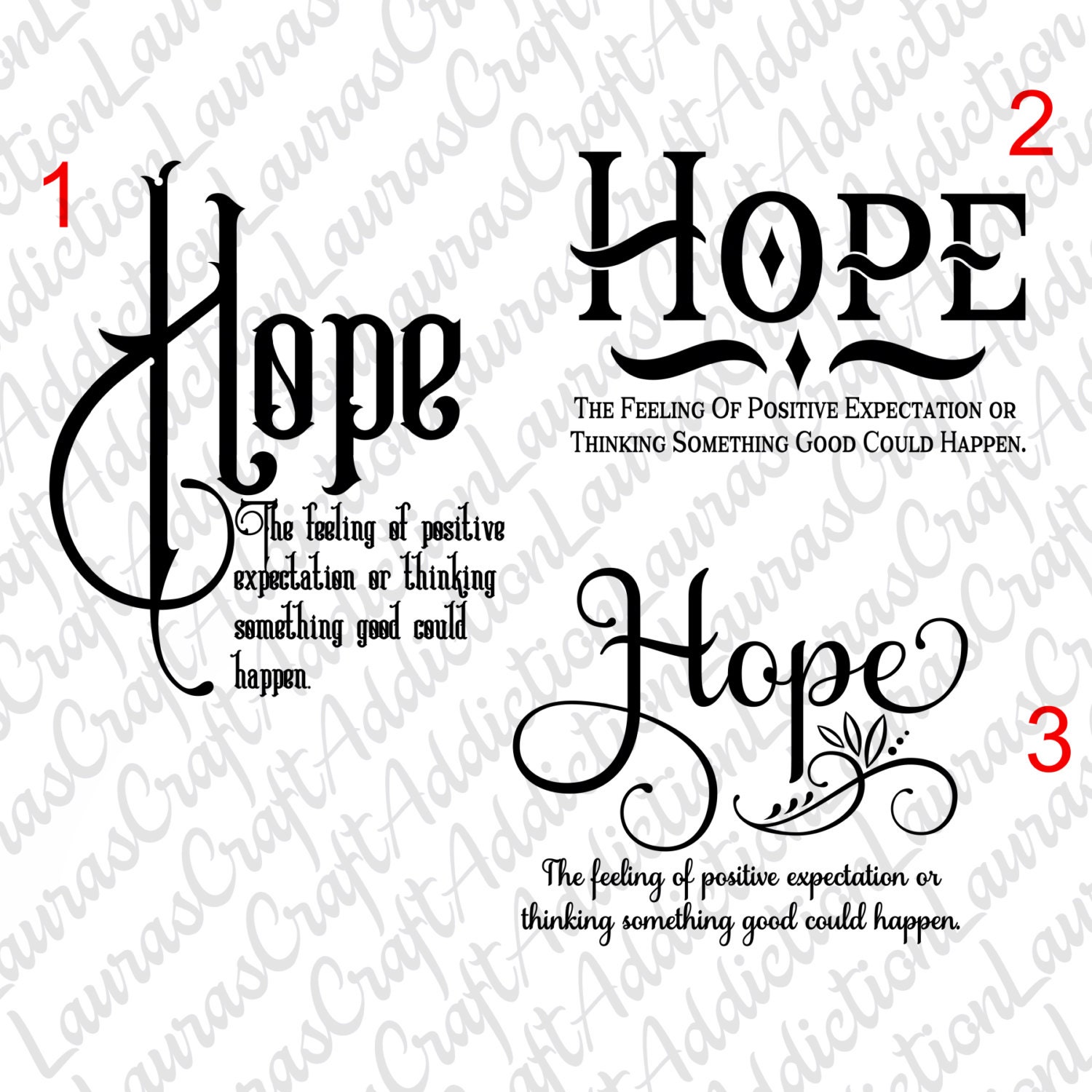 Download 3 Hope, cut files, Hope cut file, Inspirational svg, Hope ...
